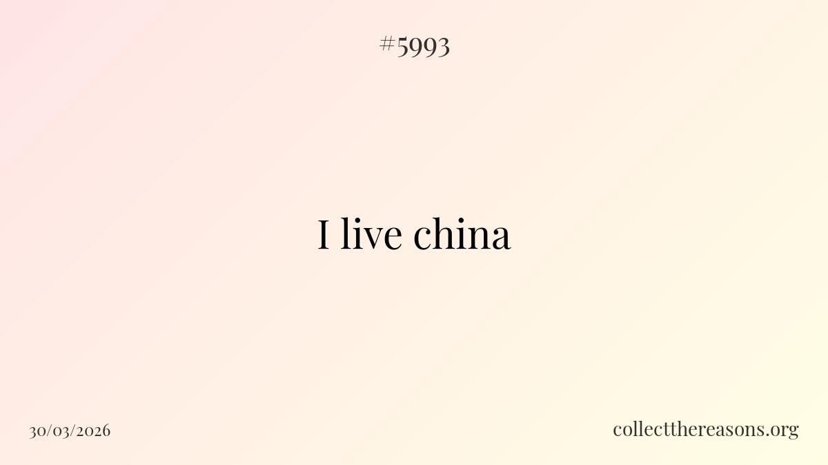 i live china